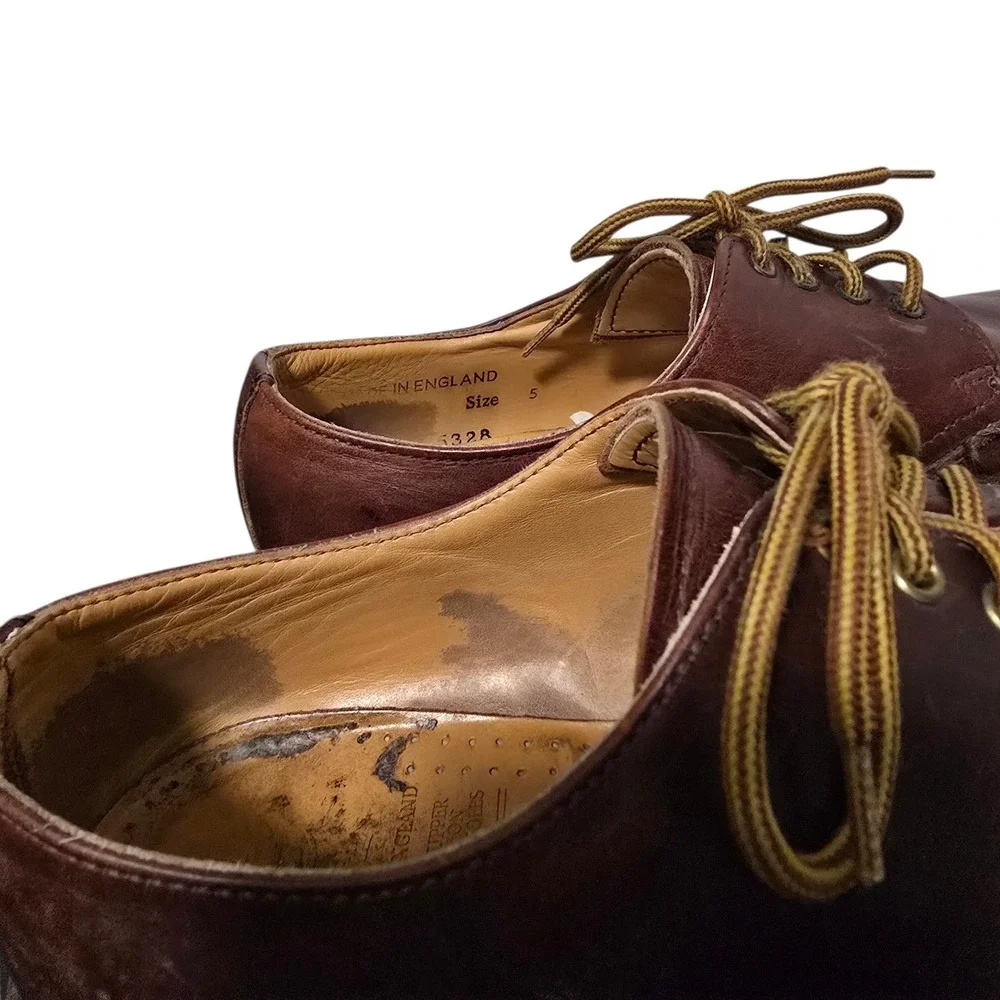 Vintage Dr Martens 8328 Made in‎ England Brown Leather Oxford Shoes Mens 5